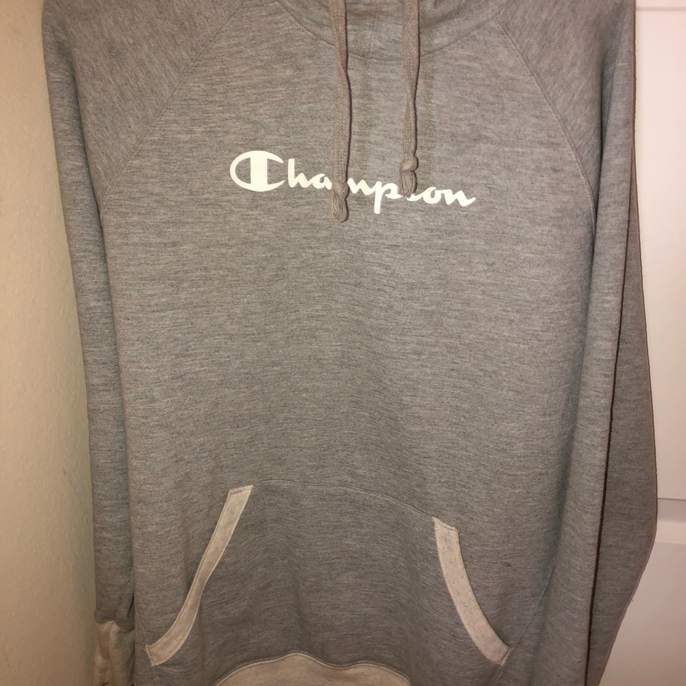 champion grey hoodie